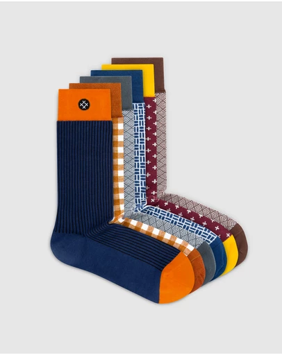 Sockdaily - Glory 6 Pack Crew Socks
