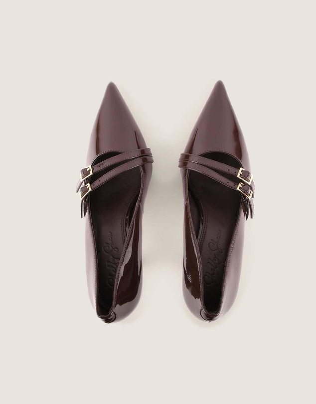 Shelly Shen - Jagger High Heel Pumps Brown Patent