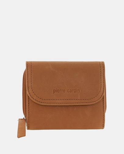 Pierre Cardin - Pierre Cardin Ladies Leather Tri-Fold Tab Wallet