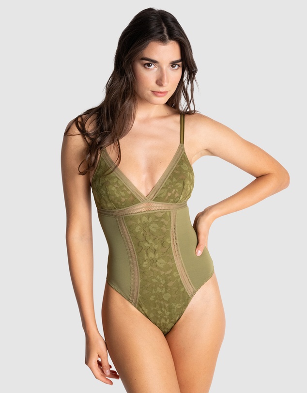 Passionata - Gardenia Wirefree Lingerie Bodysuit With Lace
