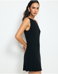 AERE - Zia Rib Knit Mini Dress
