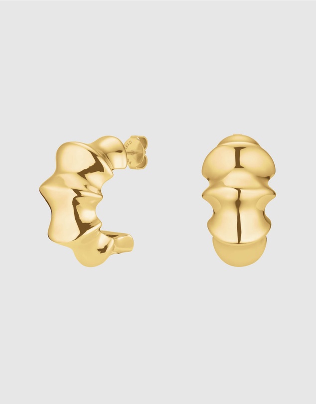 Rosefield - Statement Bamboo Gold-Tone Hoop Earrings