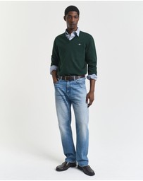 Gant - Classic Cotton V-Neck Sweater