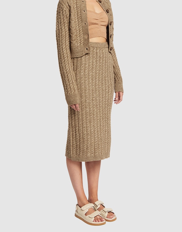 FRIEND of AUDREY - Miller Cable Knit Skirt