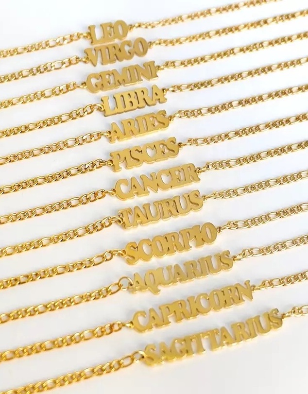 High Heel Jungle - Horoscope Gold Anklet and Sock Set - Scorpio