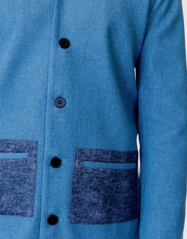 Justin Cassin - Hemming Woven Coat
