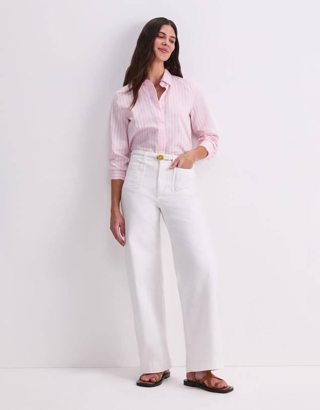 Sportscraft - Hannah Stripe Cotton Silk Shirt