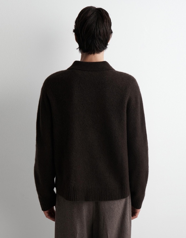 COS - Brushed-Wool Polo Shirt