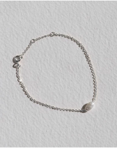 SAINT VALENTINE - Cielo Single Pearl Bracelet - Silver