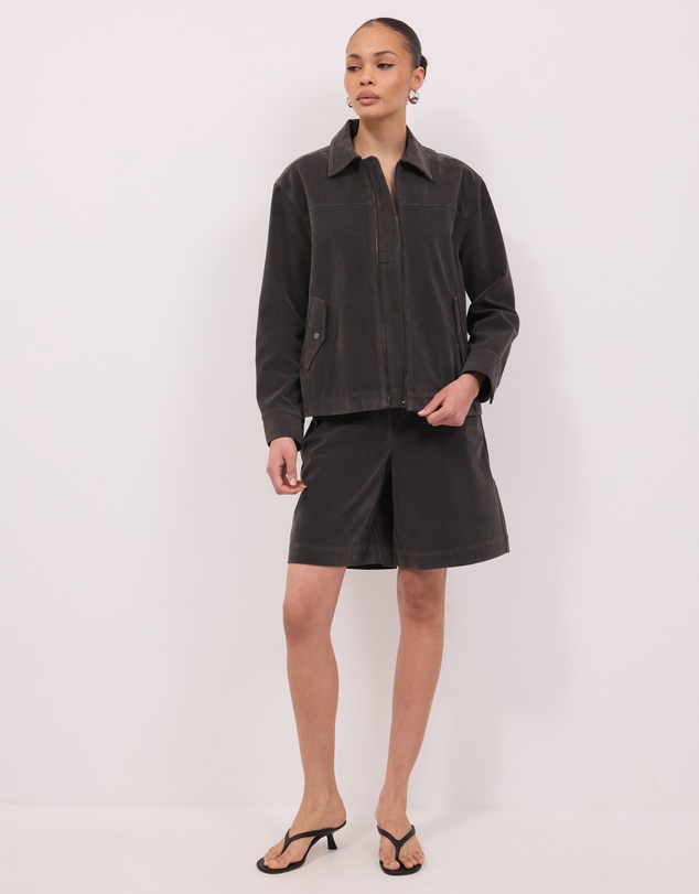 Calli - Arlo Faux Suede Jacket