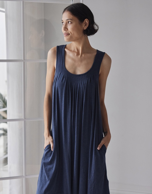 Papinelle - Kate Modal Soft Pleat Front Maxi Nightie