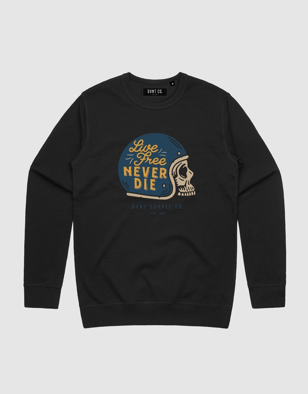 DVNT - Live Free Crewneck - Youth