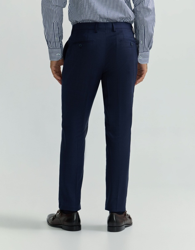 Oxford - Auden Wool Checked Suit Trouser