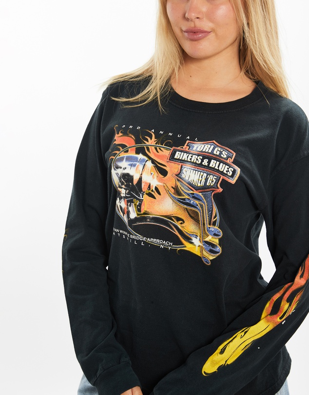 Vintage by The Real Deal - Pre Loved - Vintage Motorcycle Long Sleeve Tee