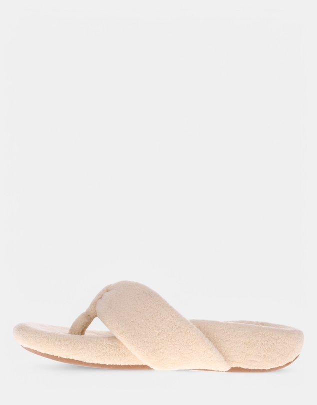 Mia Vita - Cozy Toe Post Slipper - Ivory