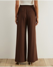Atmos&Here - Agnes Pleated Tailored Pants