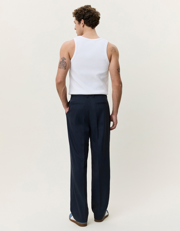 Les Deux - Pleated Twill Suit Pants