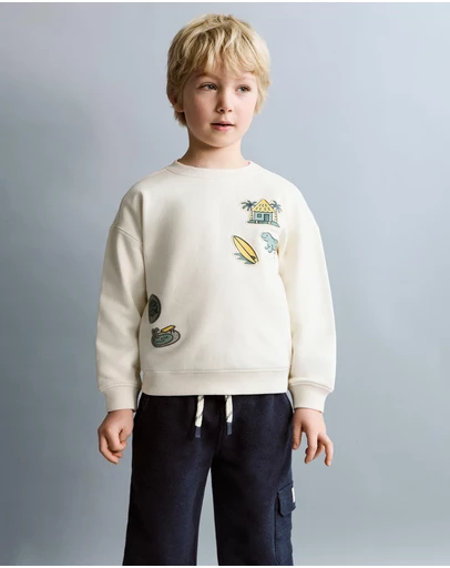 M.N.G - Msticker Sweatshirt - Babies-Kids