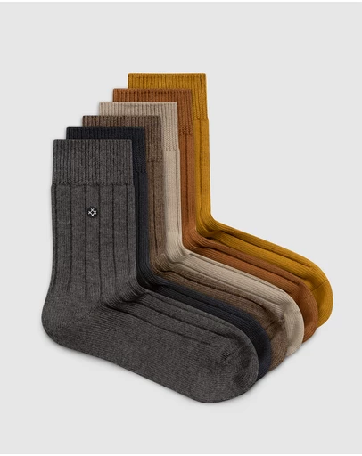 Sockdaily - Ethel 6 Pack Quarter Socks