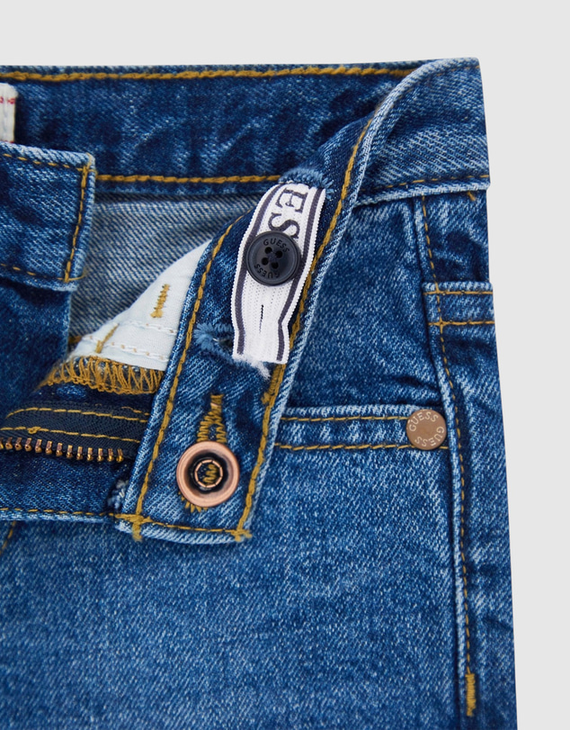 GUESS - Cotton Rigid Denim Shorts