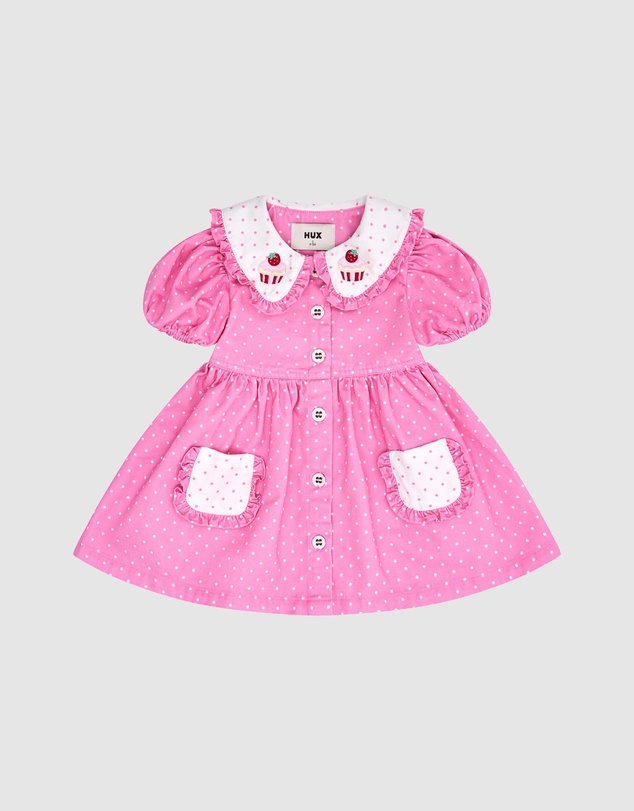 Huxbaby - Icing-On-The-Cupcake Polka Dot Dress - Babies-Teens