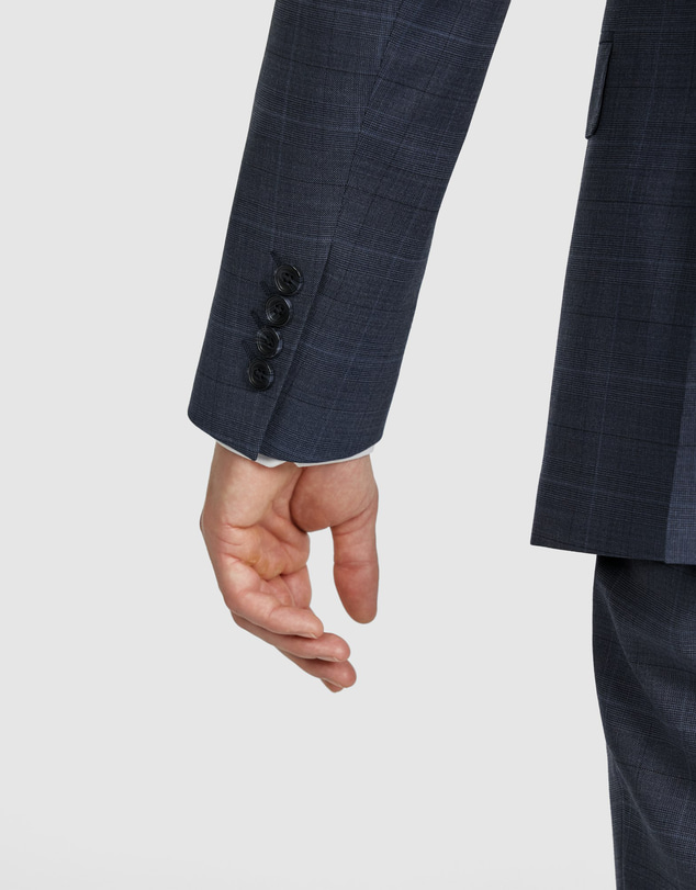 Tarocash - Lumen Check Wool Suit Jacket
