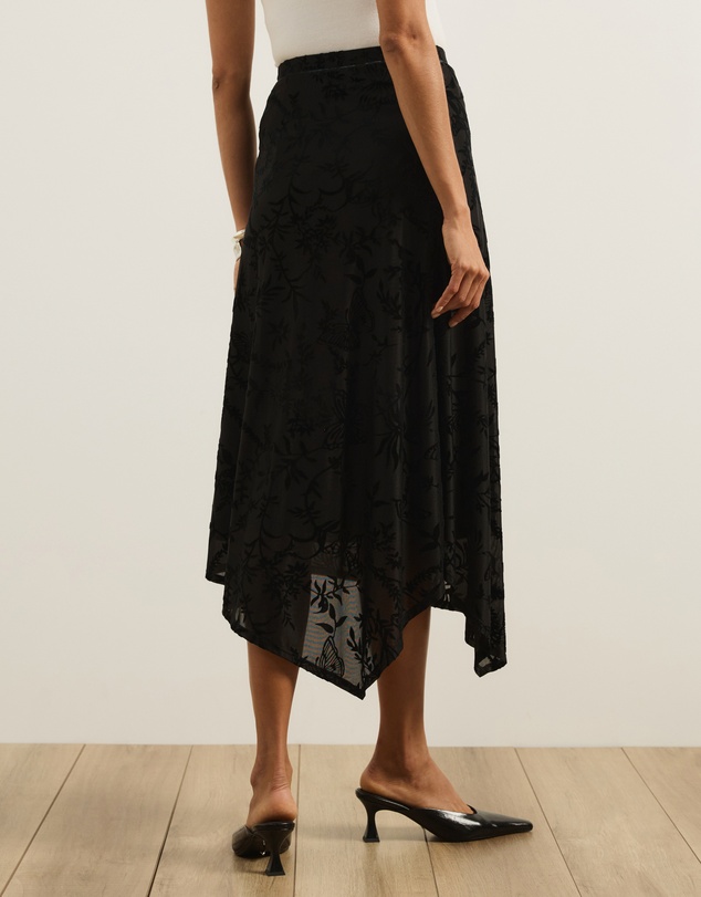 Atmos&Here - Evelise Burnout Midi Skirt