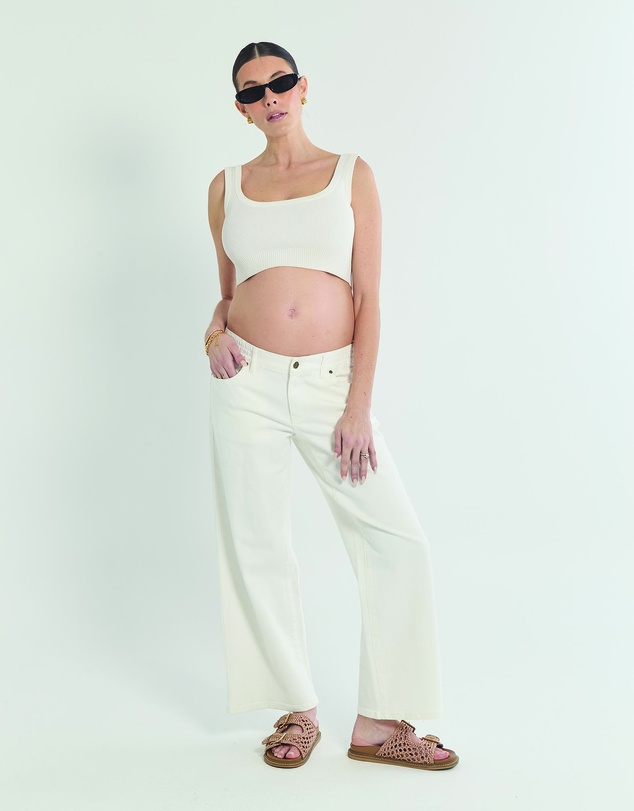Soon Maternity - Heaven Straight Jeans (Cropped)