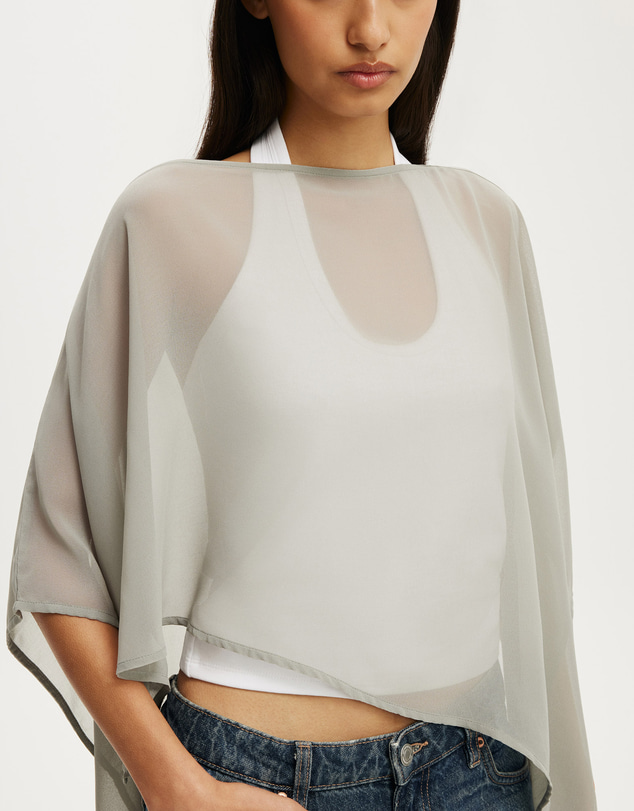 Cotton On - Chiffon Poncho