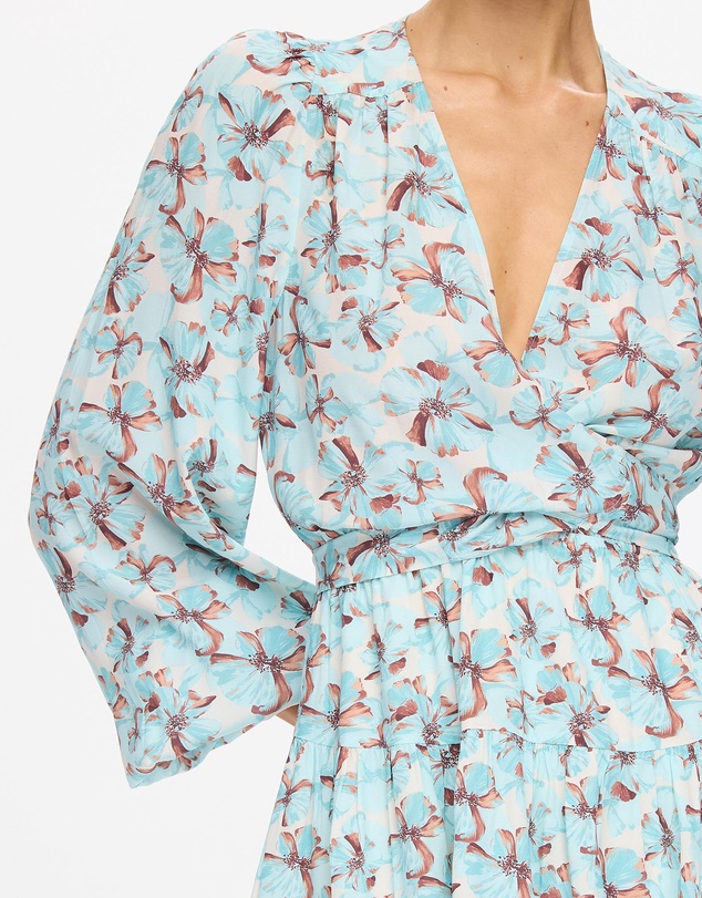 KIVARI - Lydia Tie Front Mini Dress