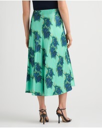 David Lawrence - Cara Satin Midi Skirt