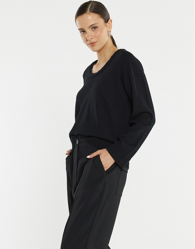 Sass - Roe Braided Neck Knit