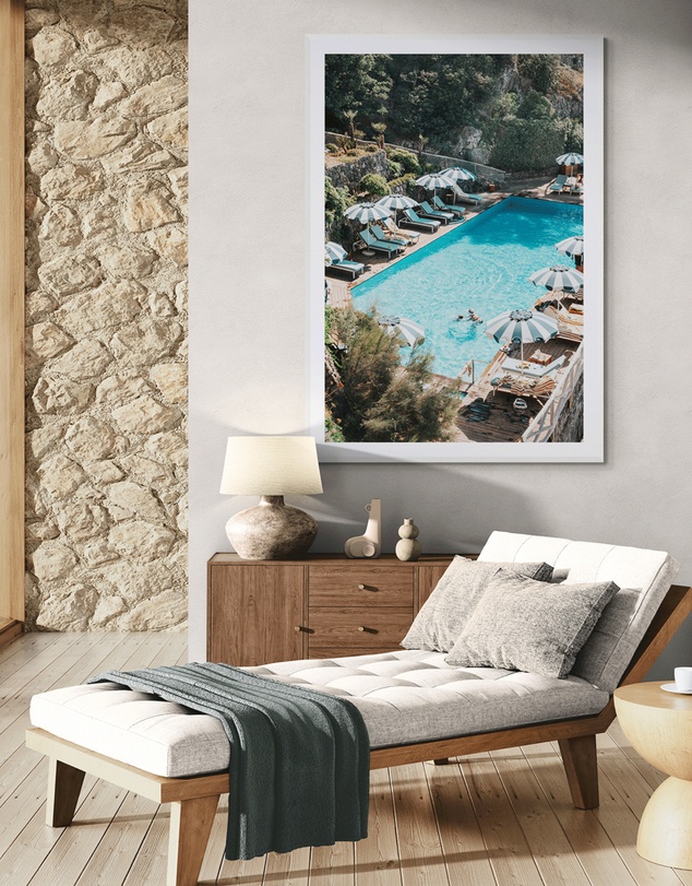 Amichi Co - Poolside Paradise Fine Art Print