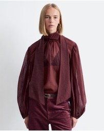 & Other Stories - Puff-Sleeve Bow-Detail Blouse