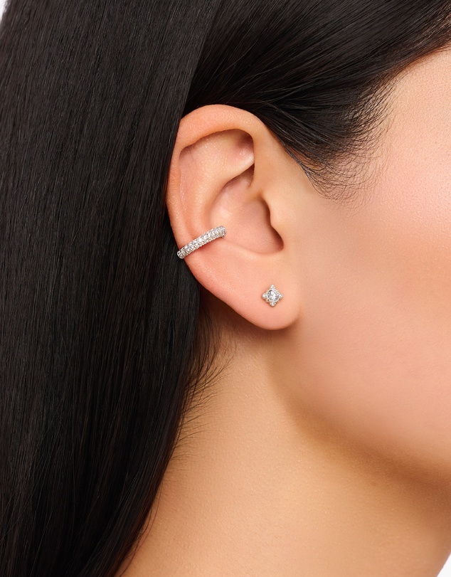 THOMAS SABO - Vintage Romance Small ear studs with white zirconia