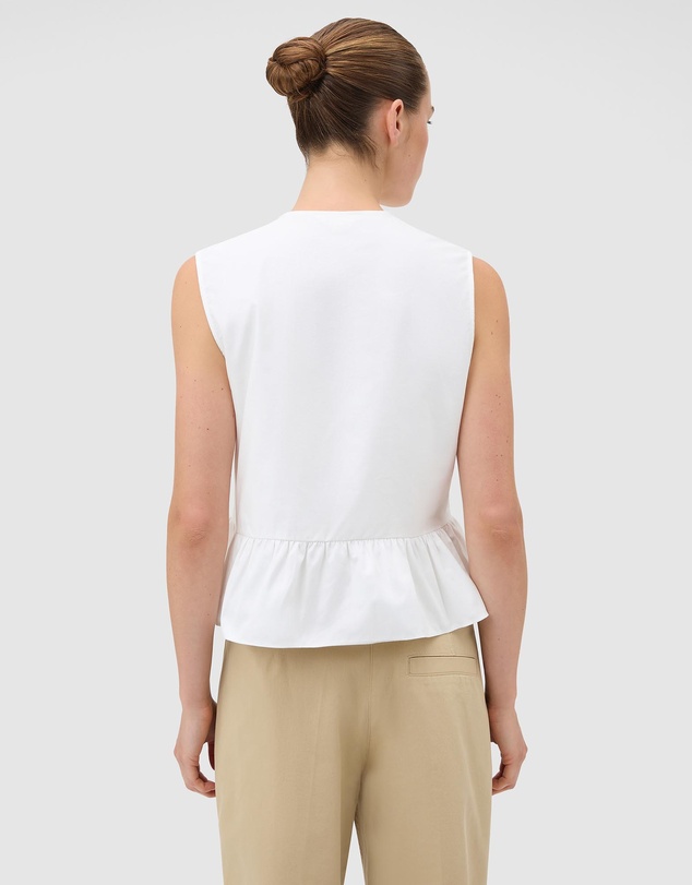 Oroton - Oxford Peplum Top