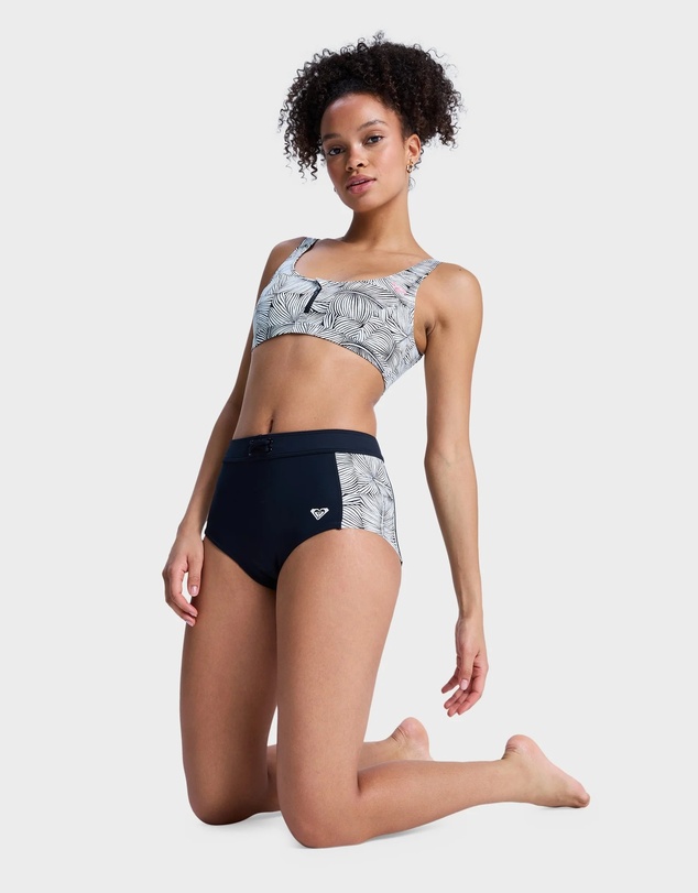 Roxy - Womens Pro Surf Mid Waist Classic Bikini Bottom