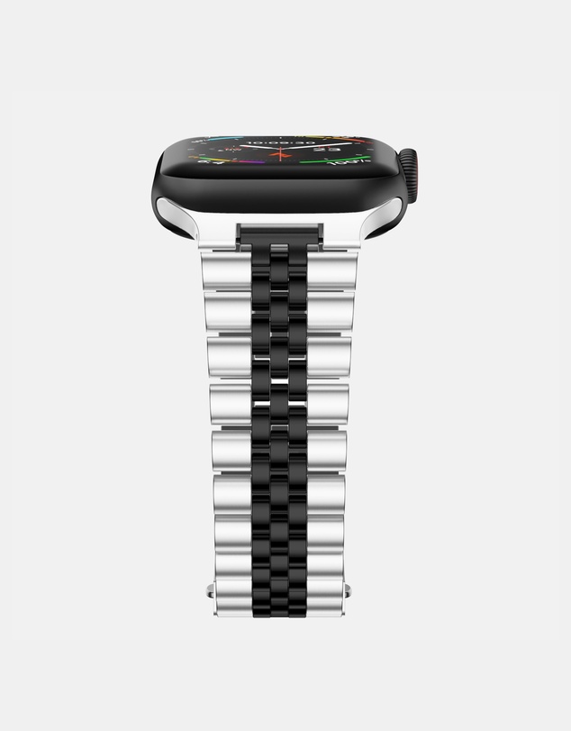 Friendie - Stainless Steel Link Bracelet Band - The Perth - Apple Watch Compatible