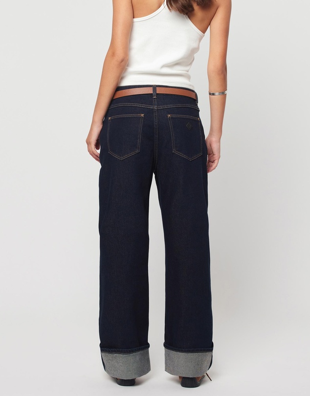 Abrand - 95 Mid Baggy Richie Turn Up Jeans
