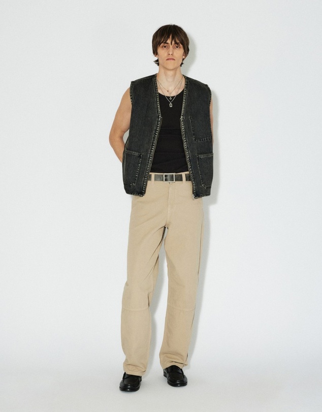 Dr Denim - Enver Worker Vest Aged Black