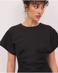 Calli - Saige Suiting Cinched Mini Dress