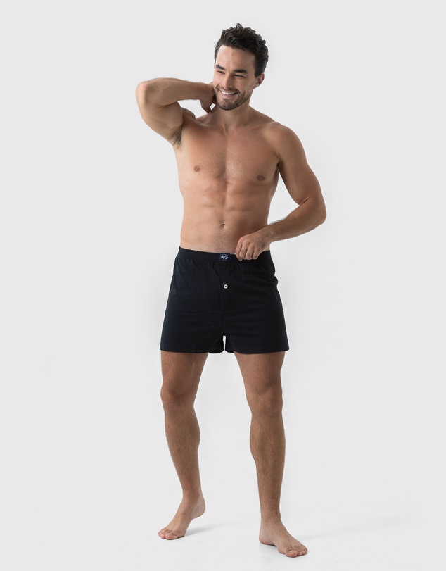 Coast Clothing - 2 Pack Knit Boxers - Black