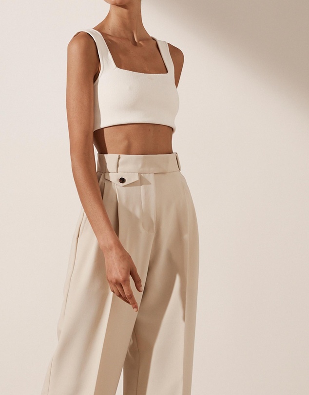 Shona Joy - Irena High-Waisted Tailored Pants