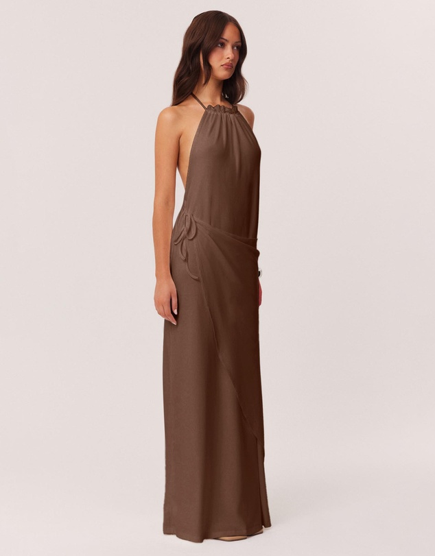 SNDYS - Polly Halter Neck Maxi Dress