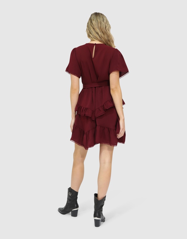 Belle & Bloom - The Softest Spell Ruffle Mini Dress