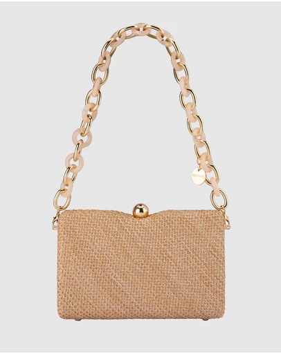 Olga Berg - Birdie Textural Handle Bag
