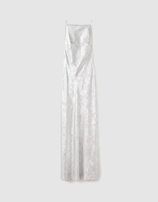 M.N.G - Metallic Open-Back Dress