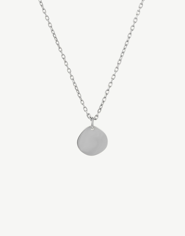 Zahar - Engravable Large Pebble Pendant Necklace