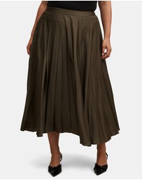 Forever New Curve - Delphine Curve Pleated Midaxi Skirt