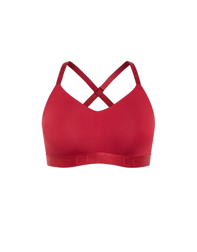 City Chic - Plus size Signature CCX Wireless Bra - shiraz